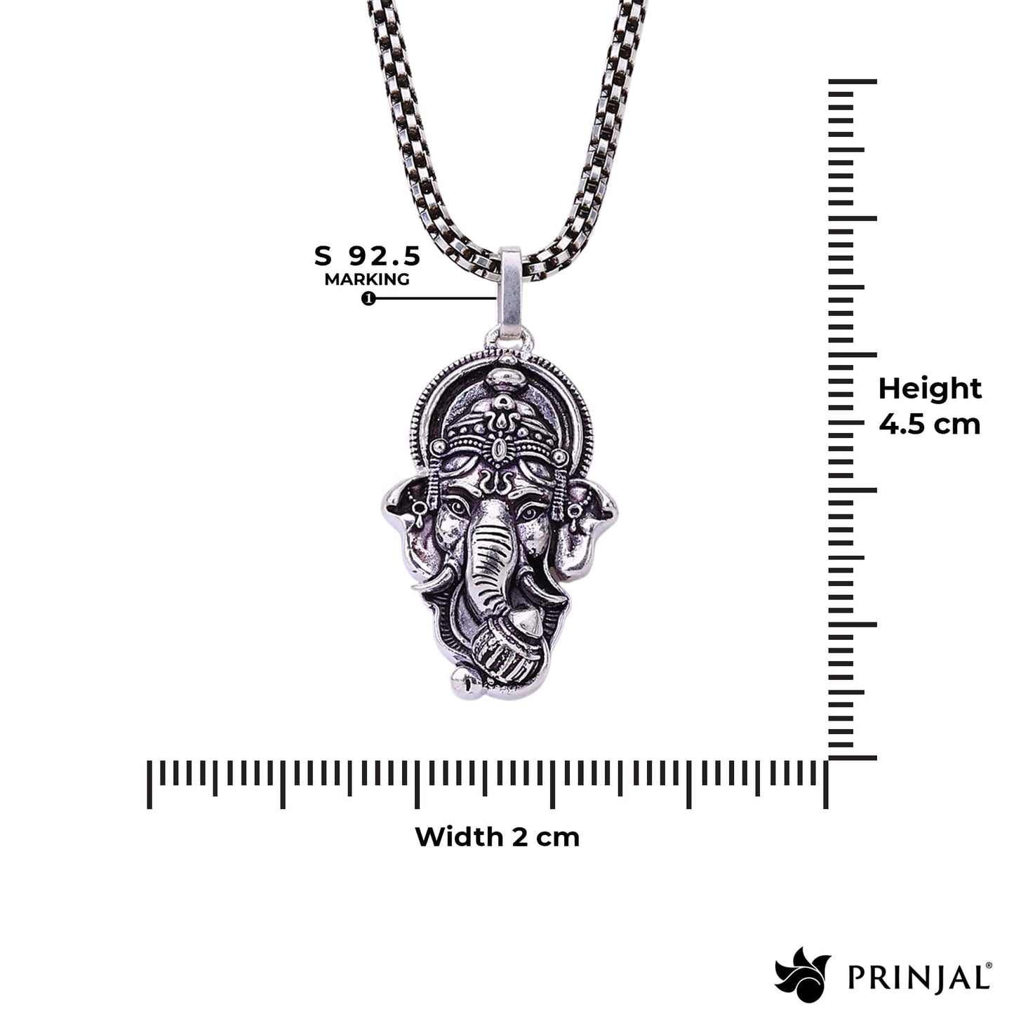 Ganesha Silver Pendant
