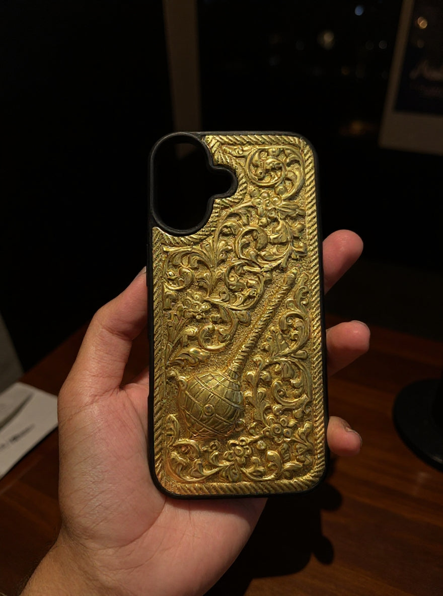 Hanuman Gada Brass Mobile Case