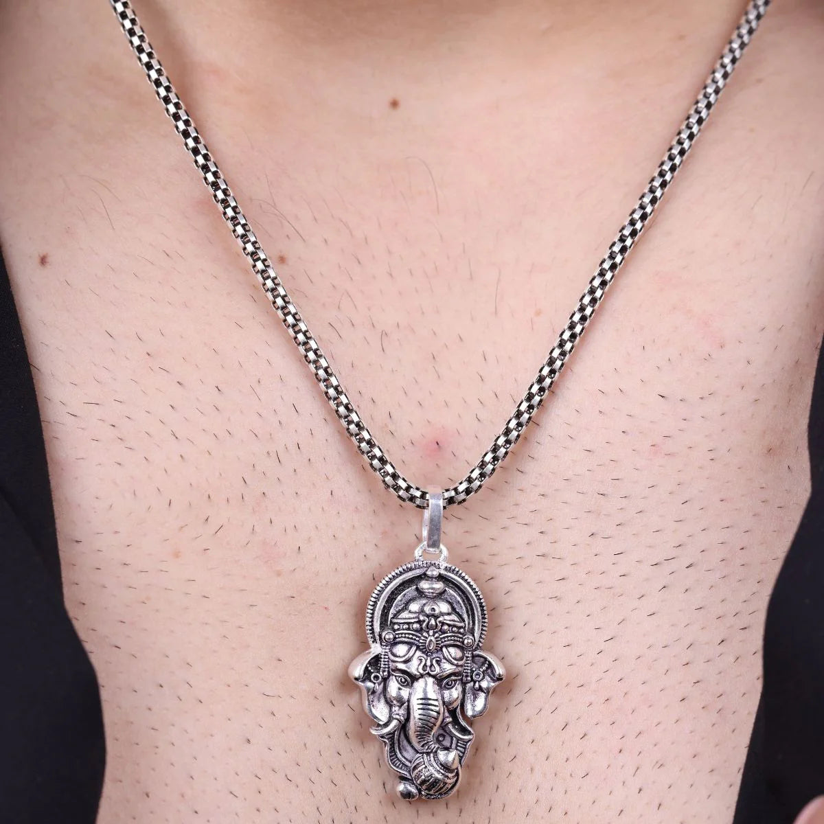 Ganesha Silver Pendant