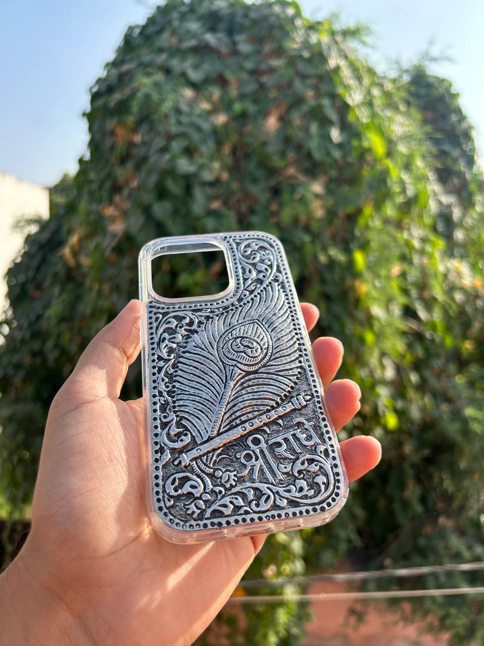 Shree Radhe Design Silver Case