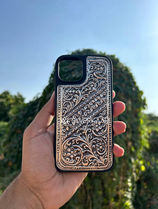 Classic Heritage Silver Mobile Cover
