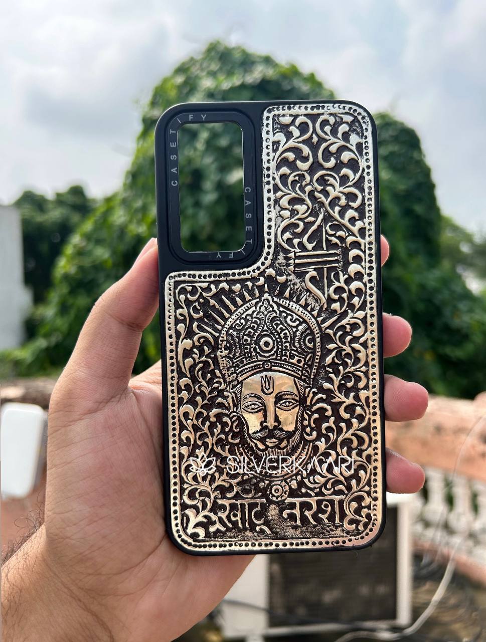 Khatu Shyam Baba Silver Case