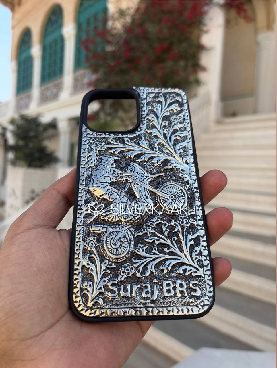 Silver Bike Edition Mobile Cover - Crafted for Riders, Inspired by Freedom