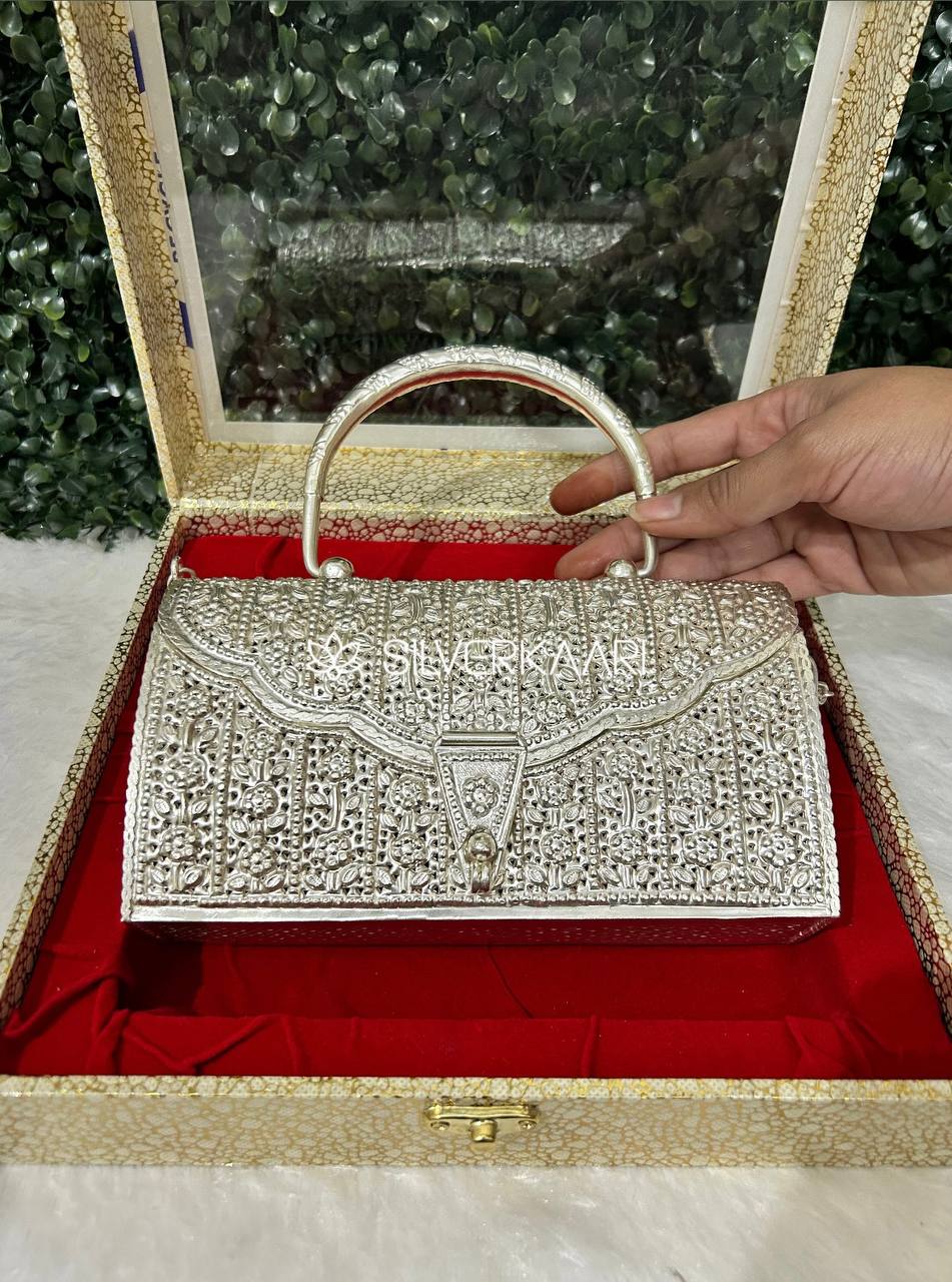 Silver Handcrafted Handbag