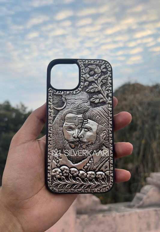 Shiva-Shivaji Silver Phone Case – Power & Legacy