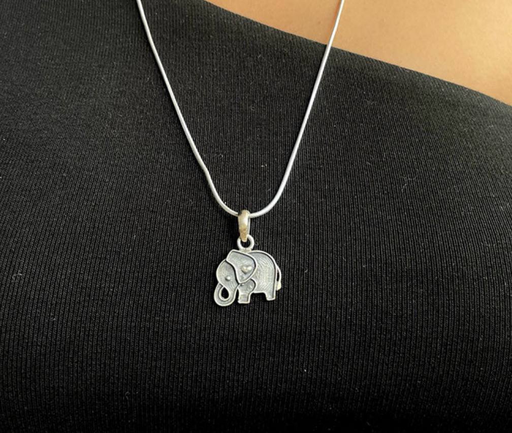 Elephant Handcrafted Silver Pendant