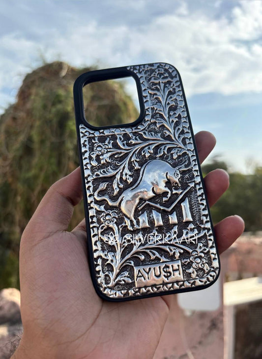 Bull Silver Phone Case – Power, Profit & Prestige