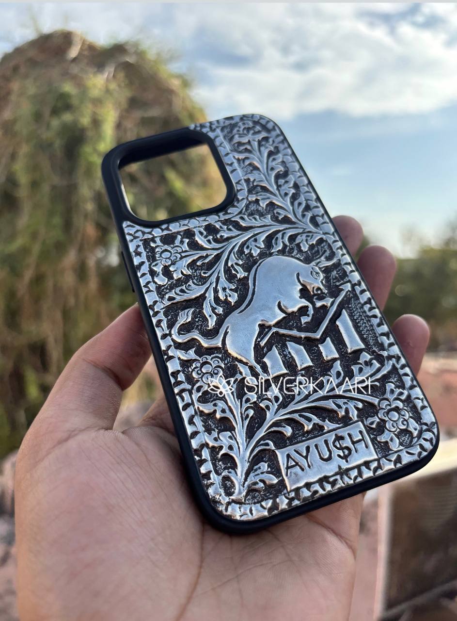 Bull Silver Phone Case – Power, Profit & Prestige