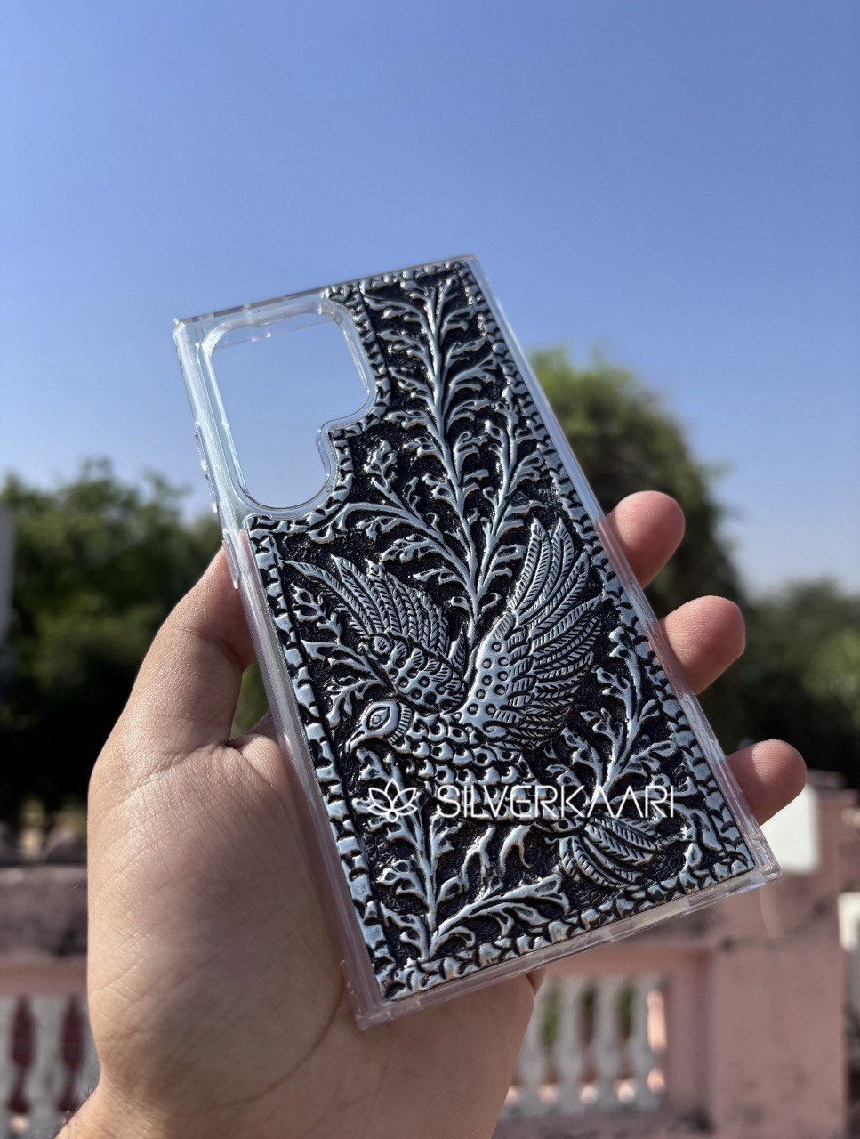 Silver Flying Bird Mobile Case