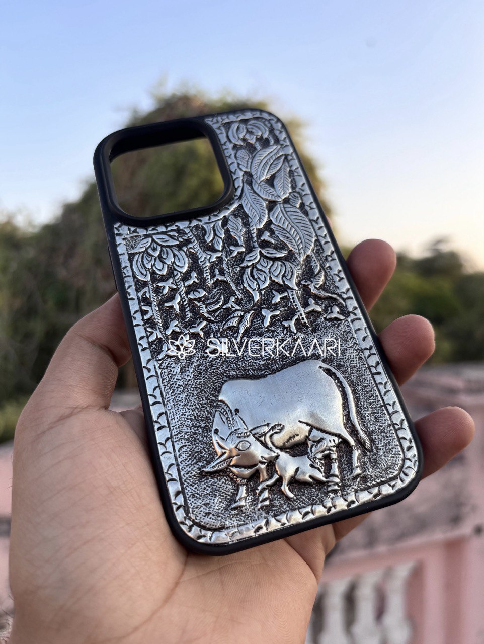 Gau Mata Silver Phone Case