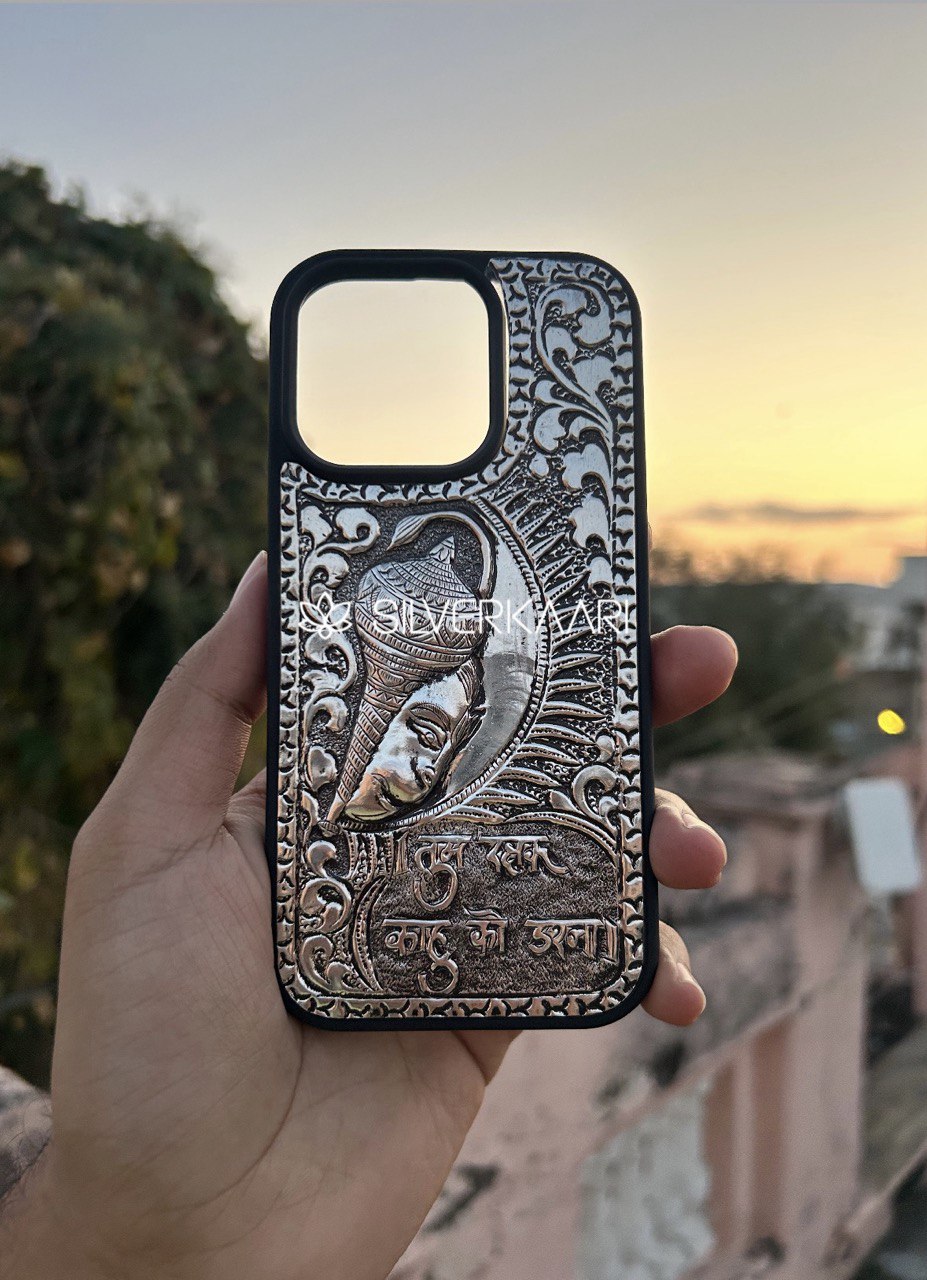 Bajrangbali with Gada Silver Cover