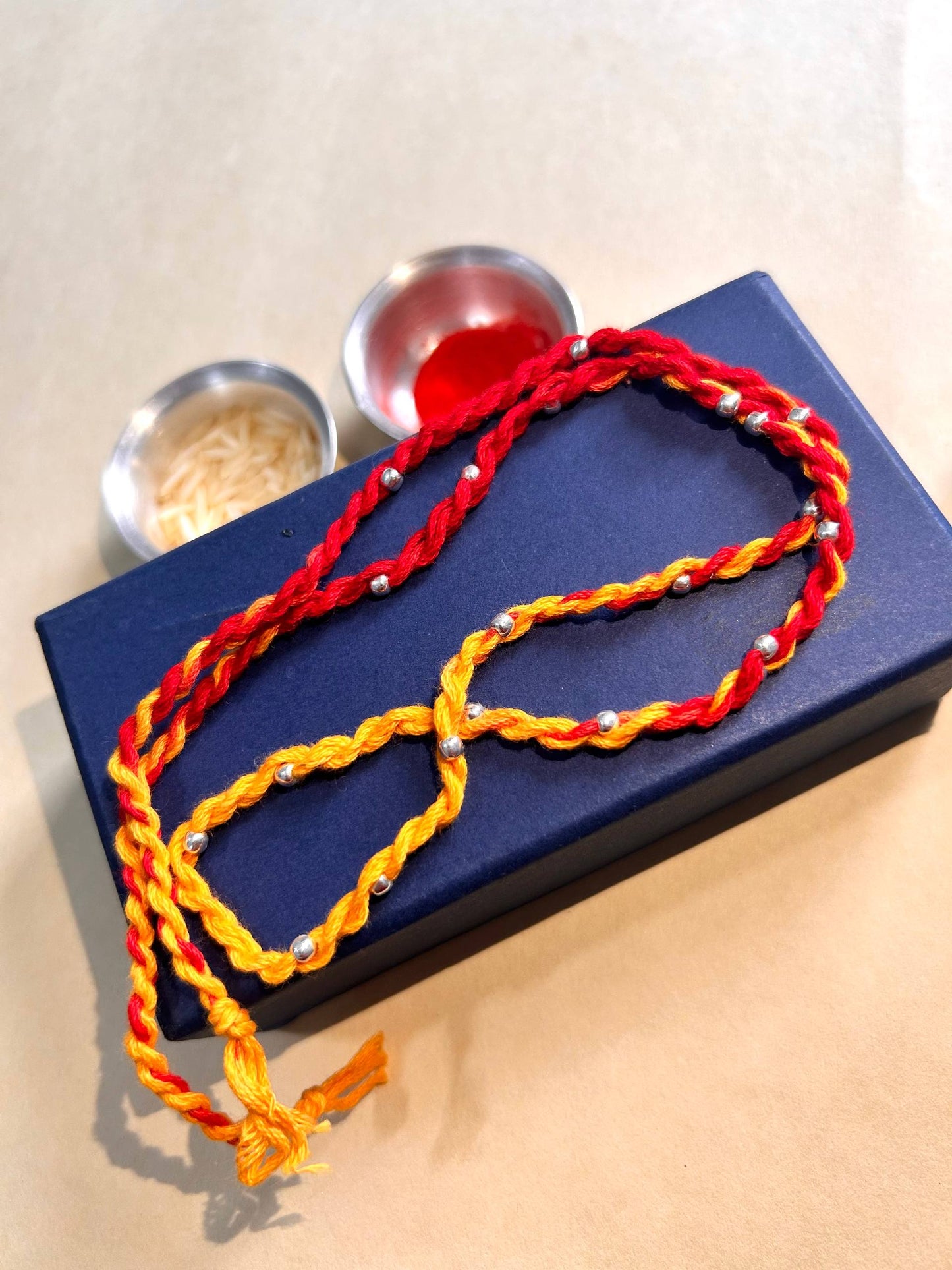 Silver Ball Rakhi