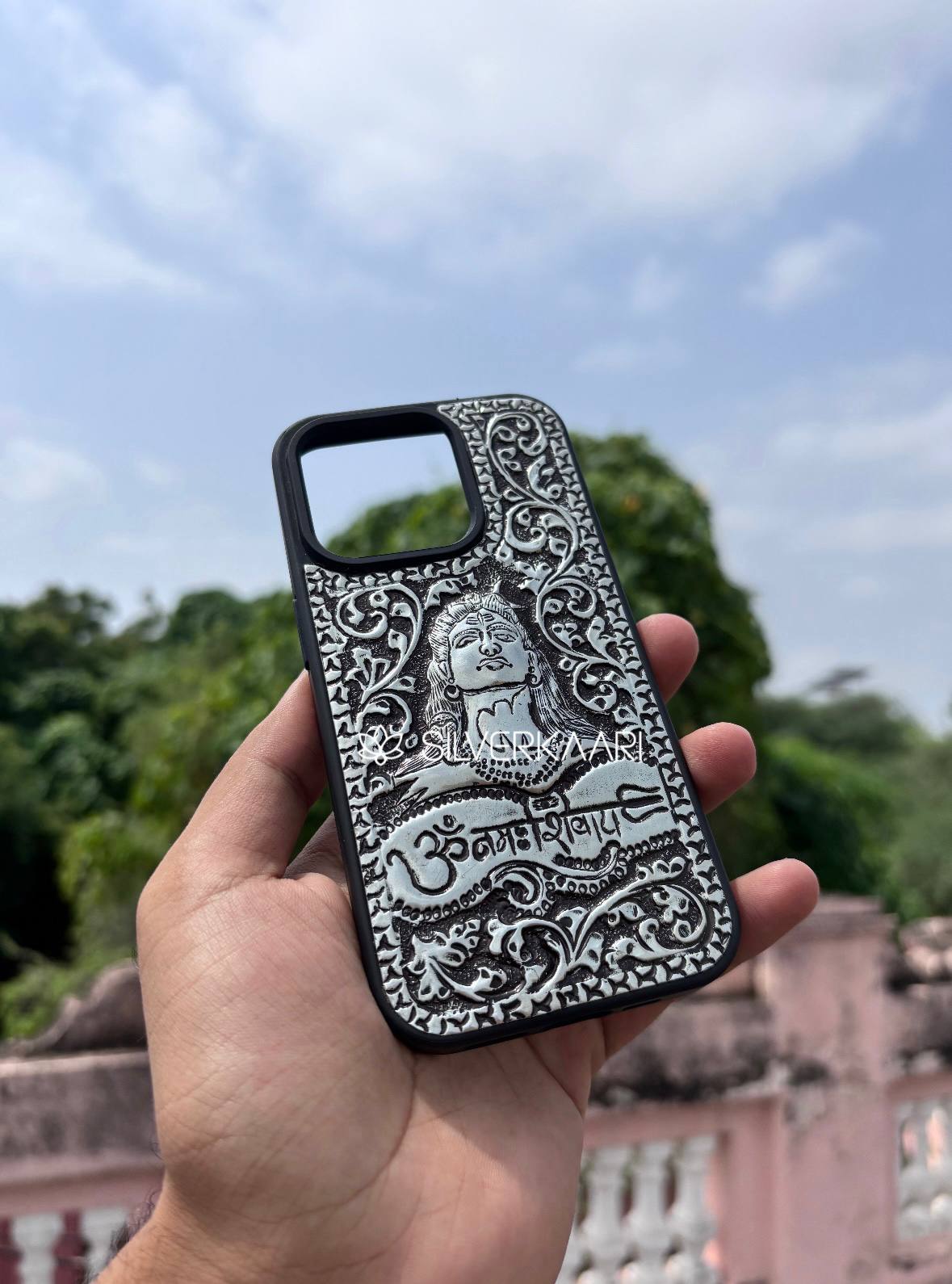 Aadiyogi Shiv Pure Silver Mobile Case
