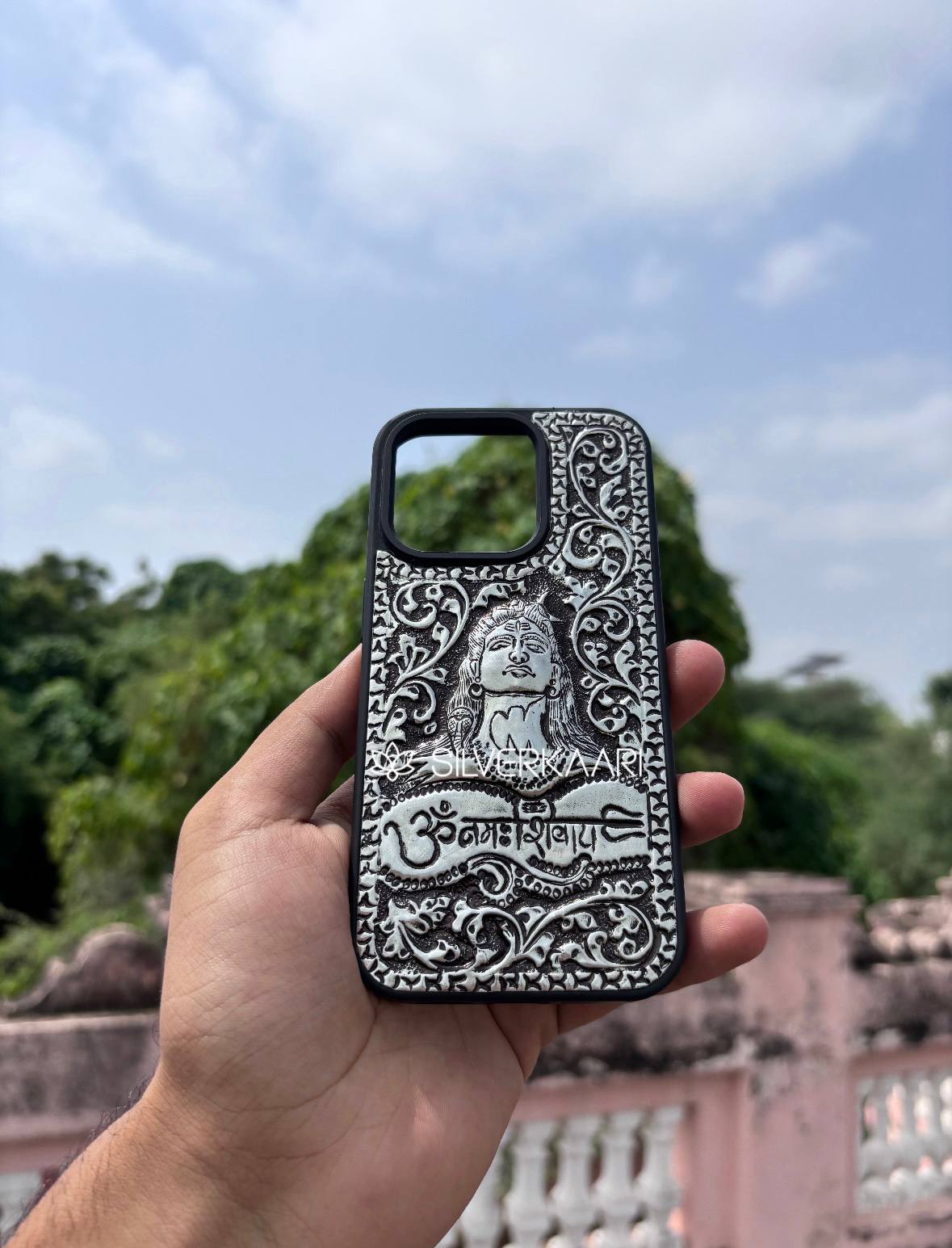Aadiyogi Shiv Pure Silver Mobile Case