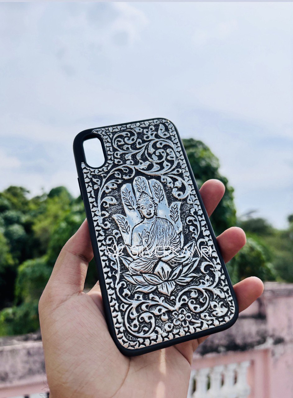 Buddha Silver Mobile Cover