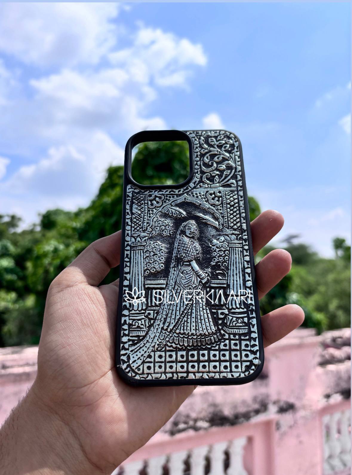 Thakurain Silver Mobile Cover