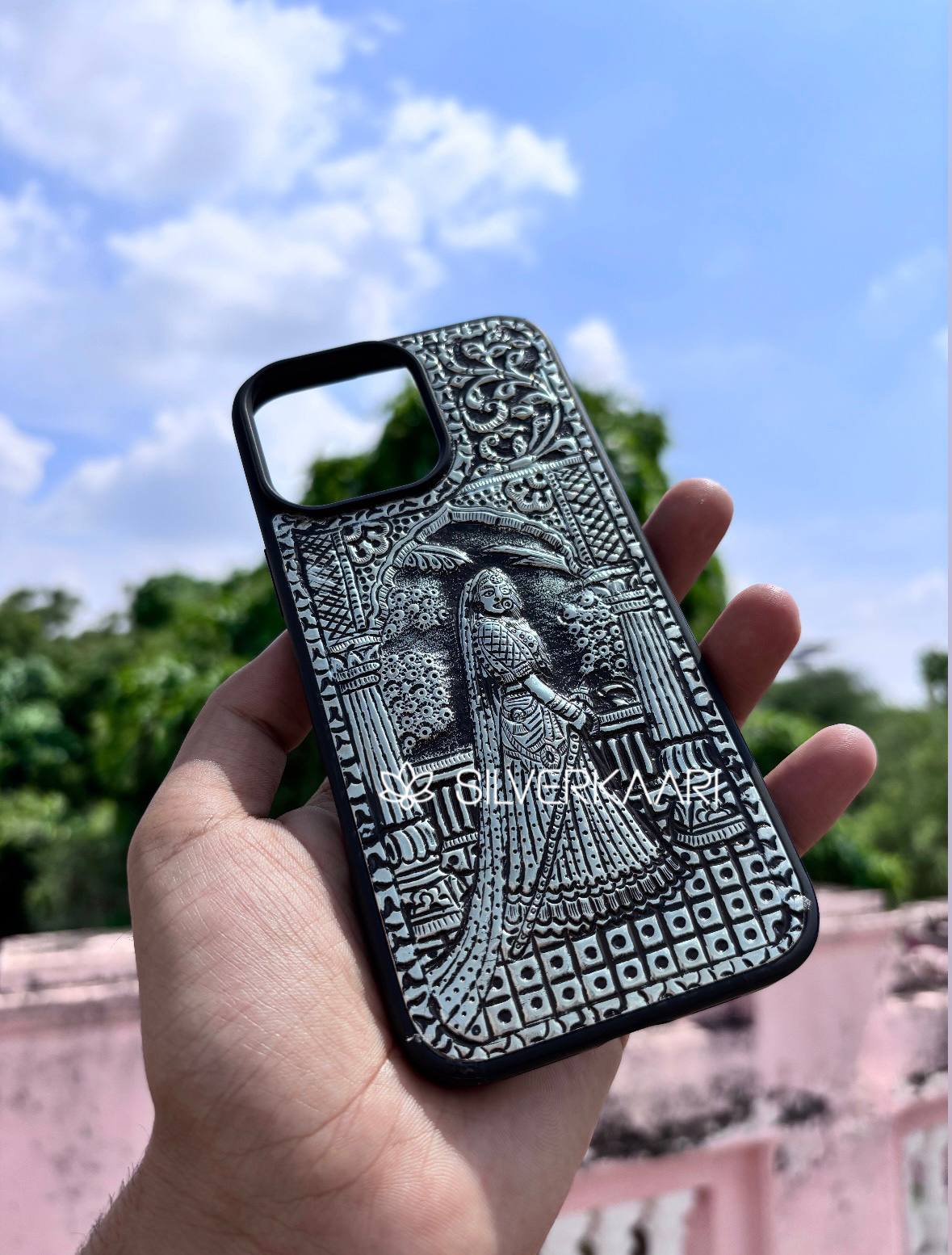 Thakurain Silver Mobile Cover