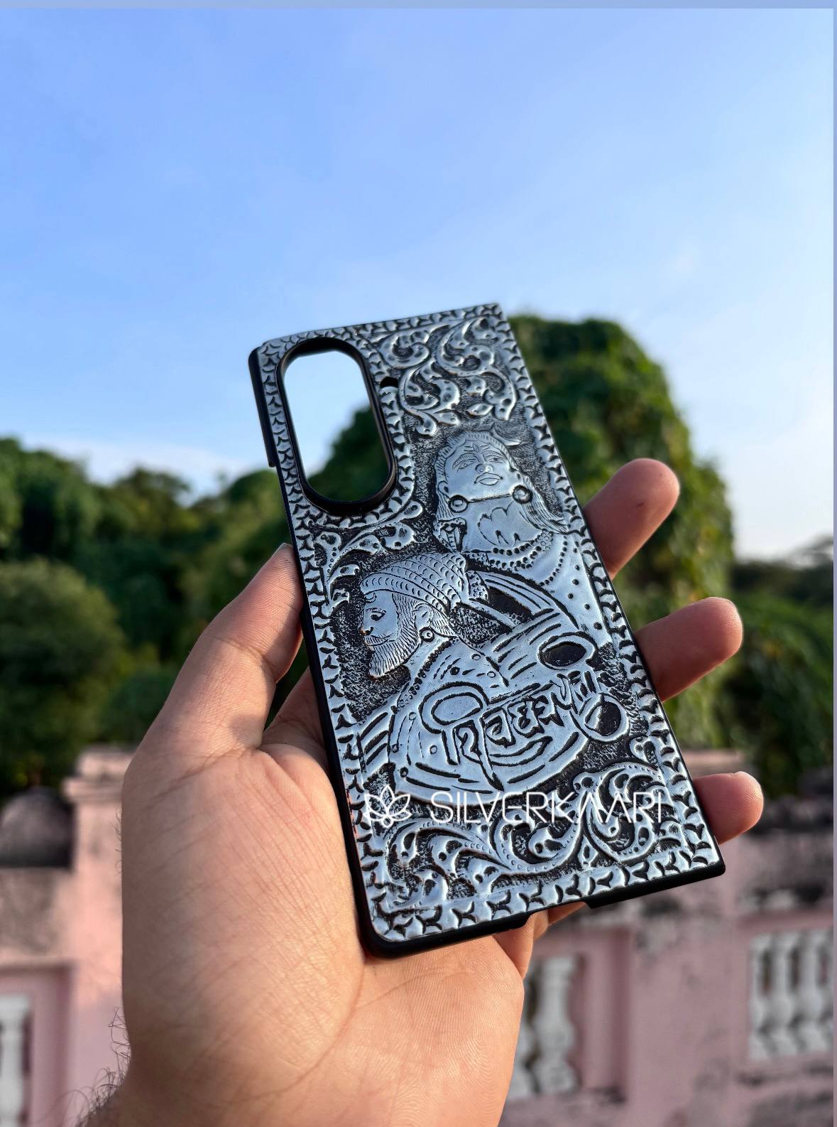 Shivji & Shivaji Silver Mobile Cover