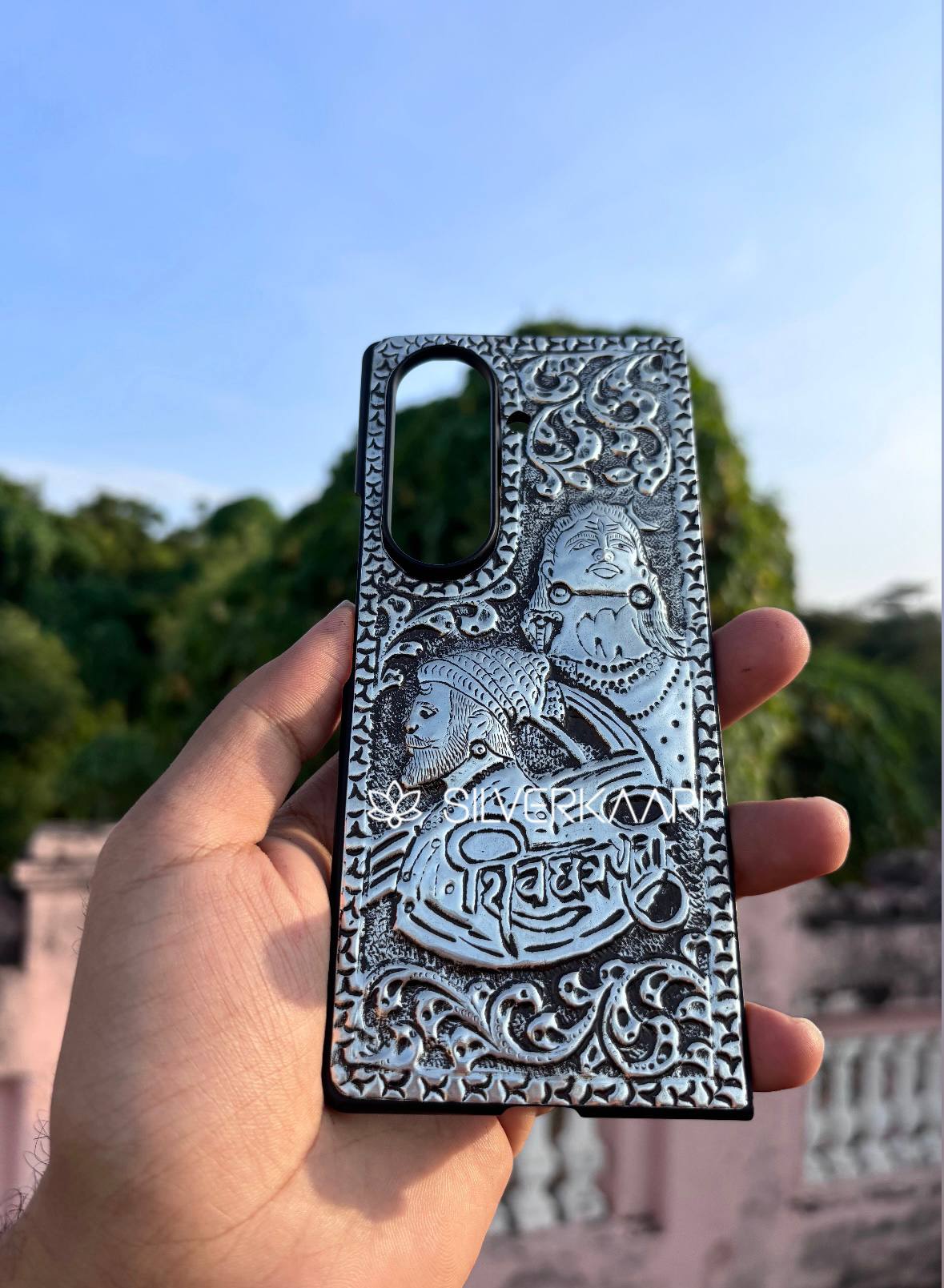 Shivji & Shivaji Silver Mobile Cover