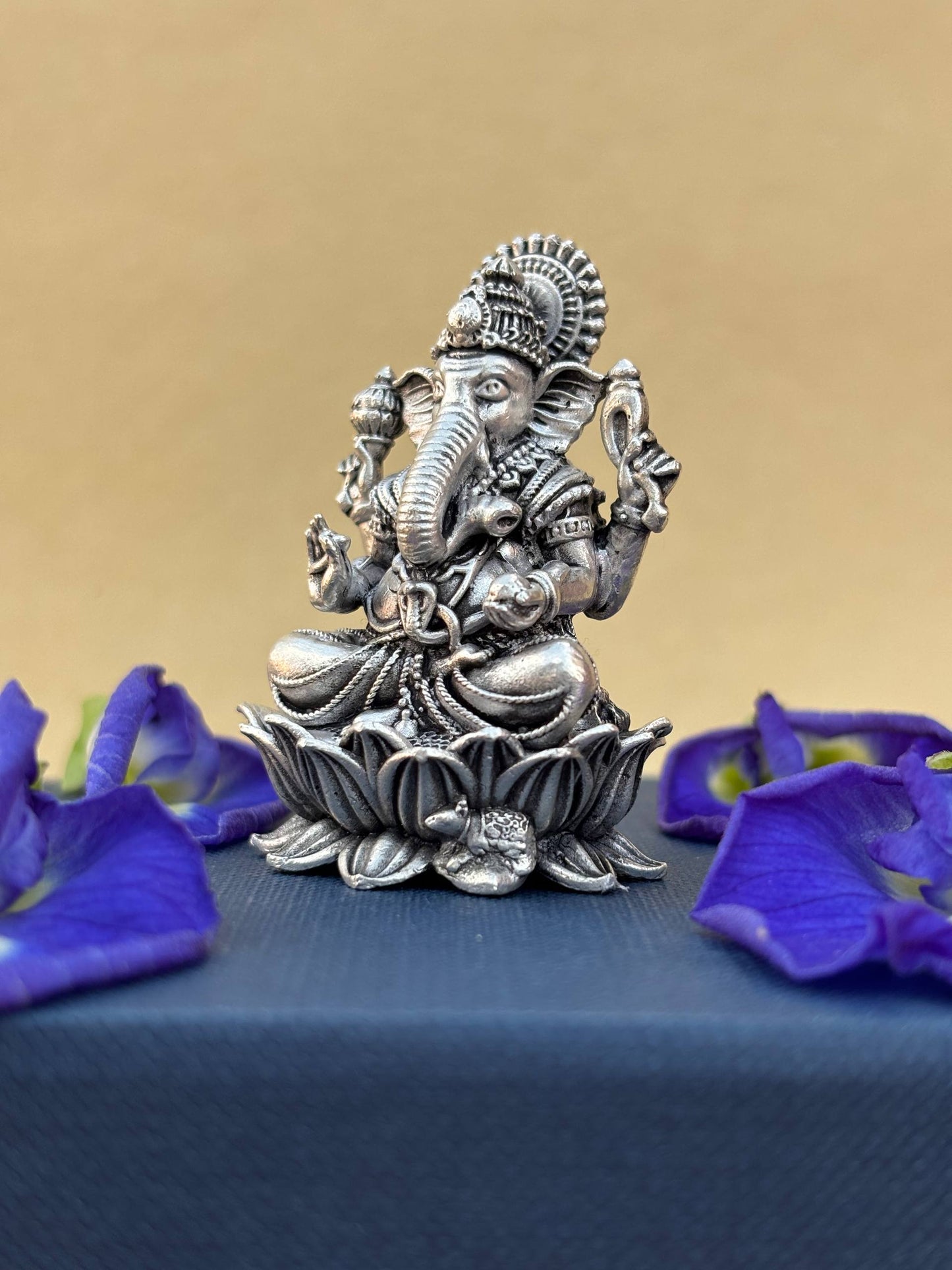 Ganesh Ji Silver Idol – 92.5 Sterling Silver