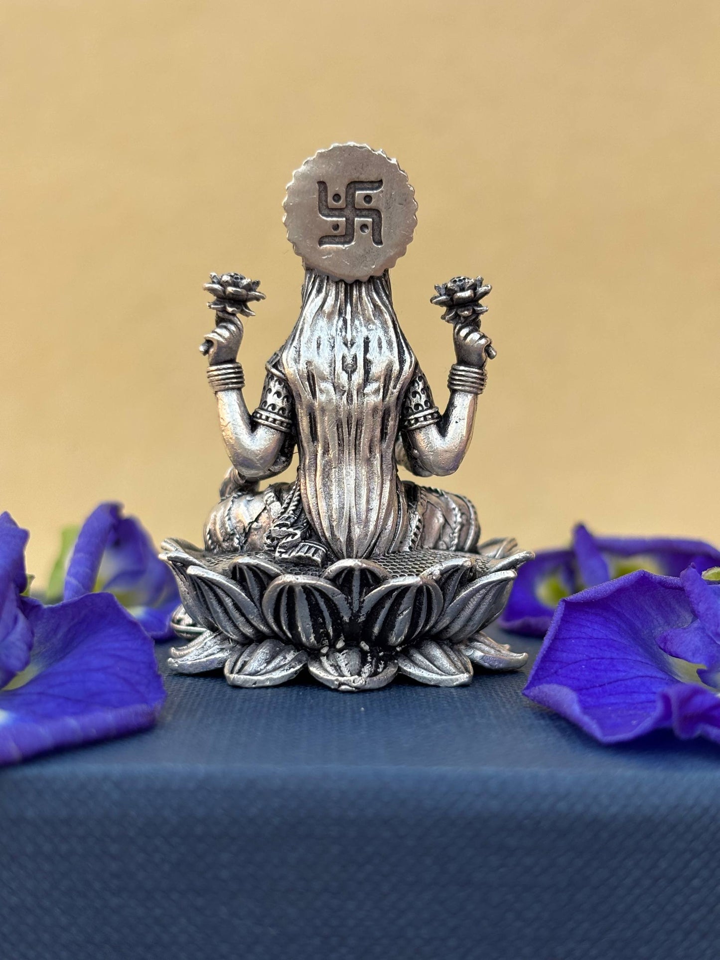Lakshmi & Ganesh 92.5 Silver Idol Set