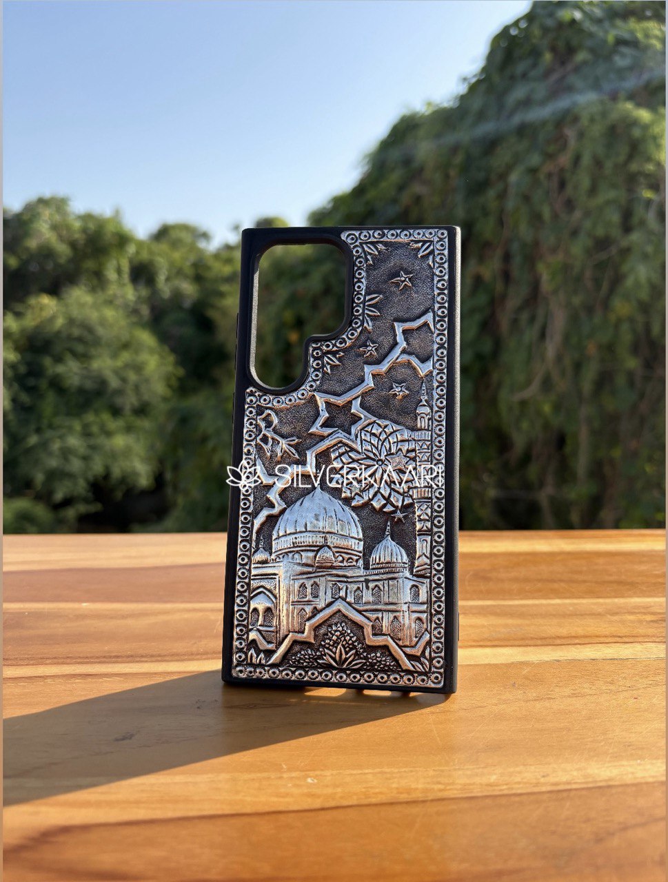 Mosque Silver Mobile Cover by Silverkaari
