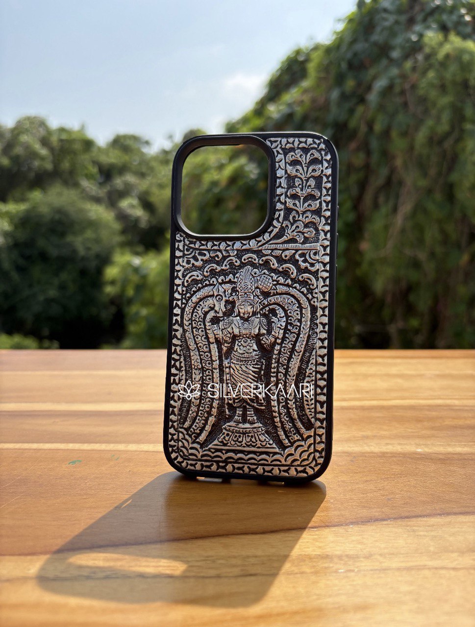 Lord Murugan Silver Mobile Cover by Silverkaari
