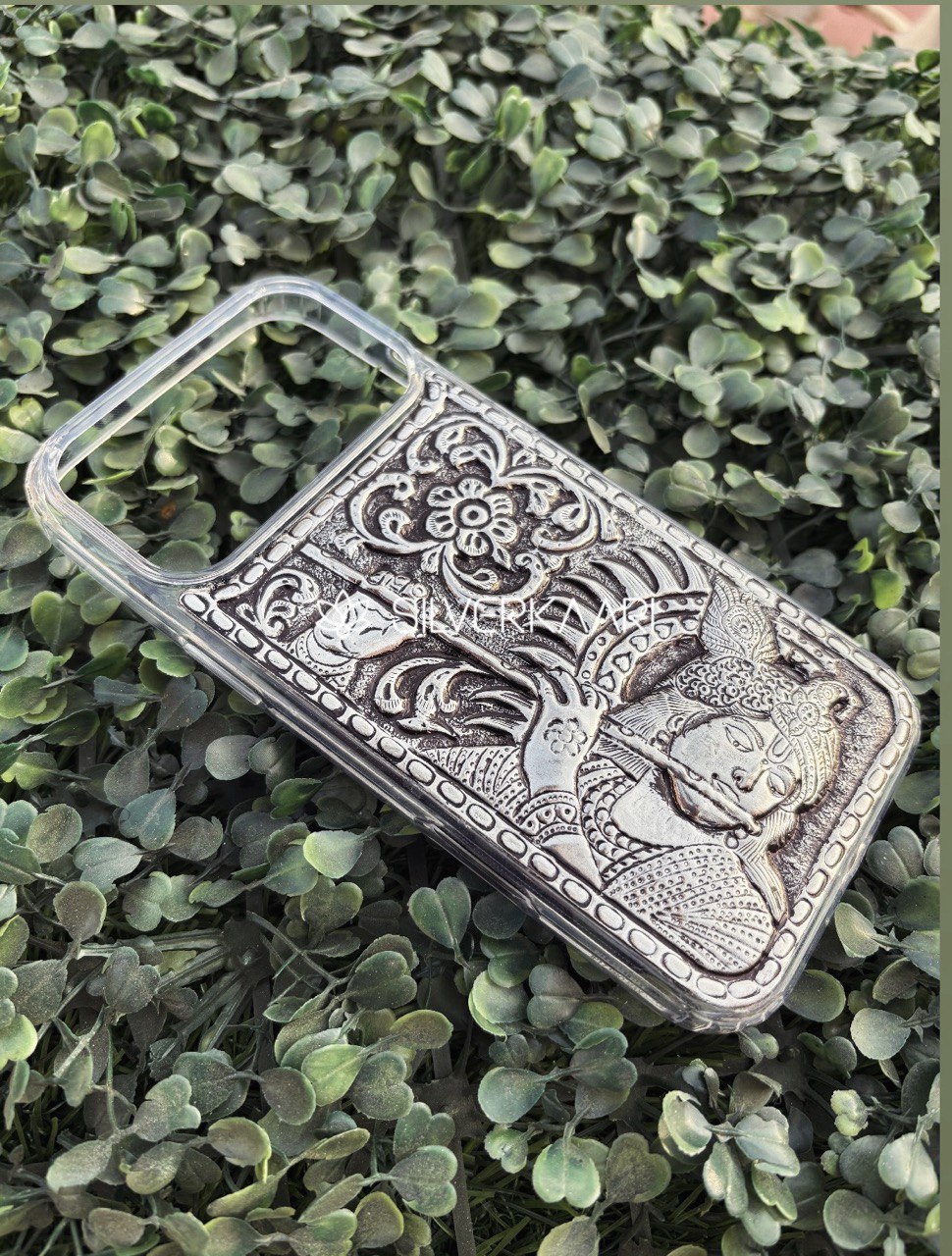 Shri Krishna Silver Mobile Cover