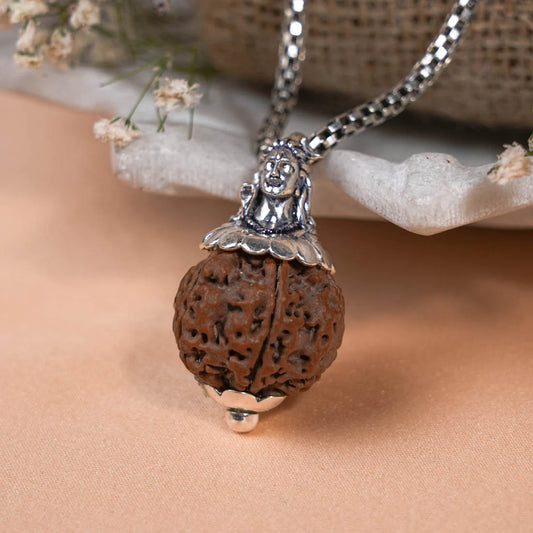 Adiyogi Pendant (5 Mukhi Rudraksha)