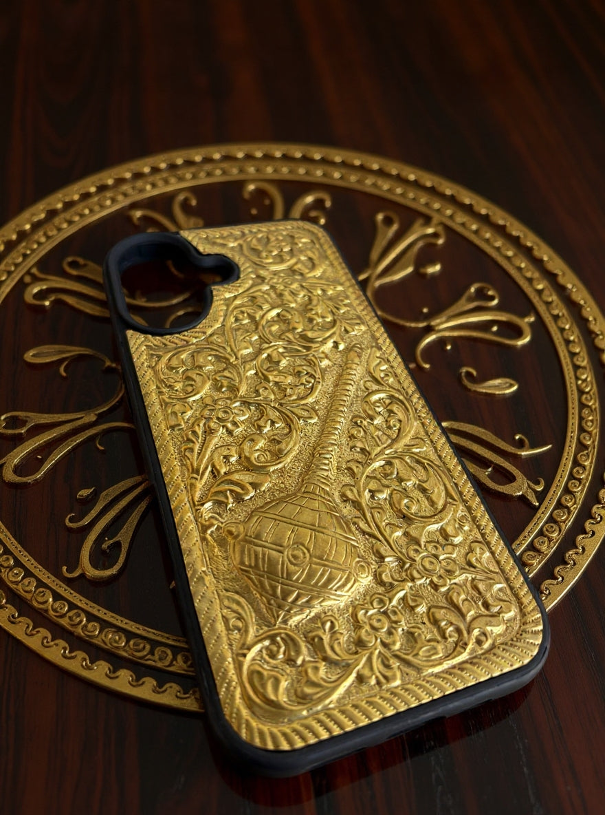 Hanuman Gada Brass Mobile Case