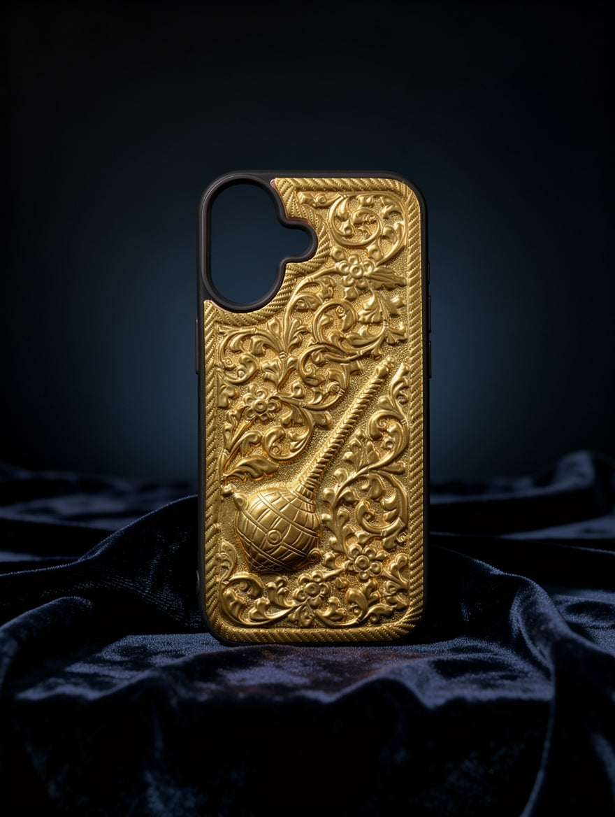 Hanuman Gada Brass Mobile Case
