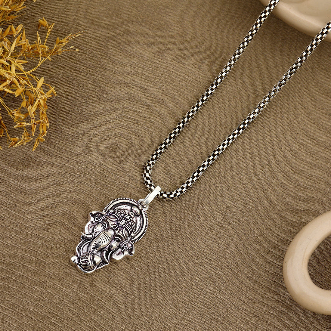 Ganesha Silver Pendant
