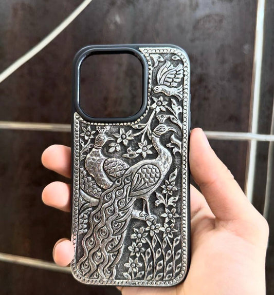 Silver Peacock Case
