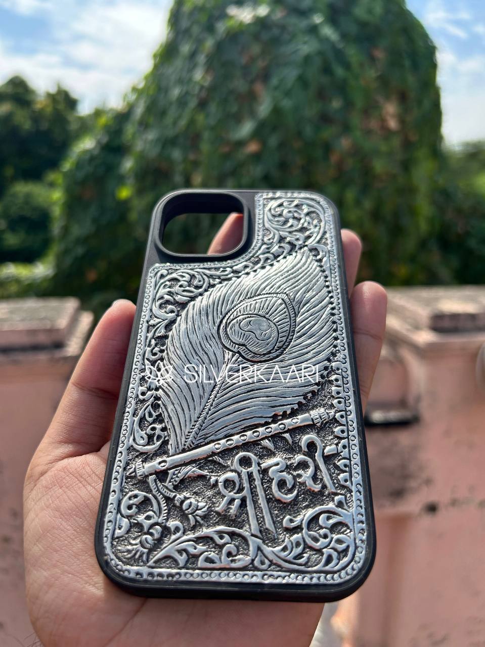 Shree Hari Silver Mobile Cover