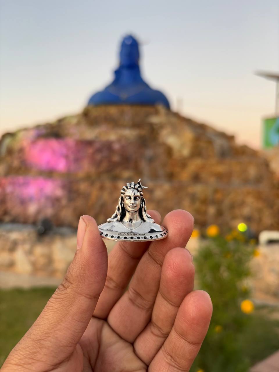 Adiyogi in Pure Silver