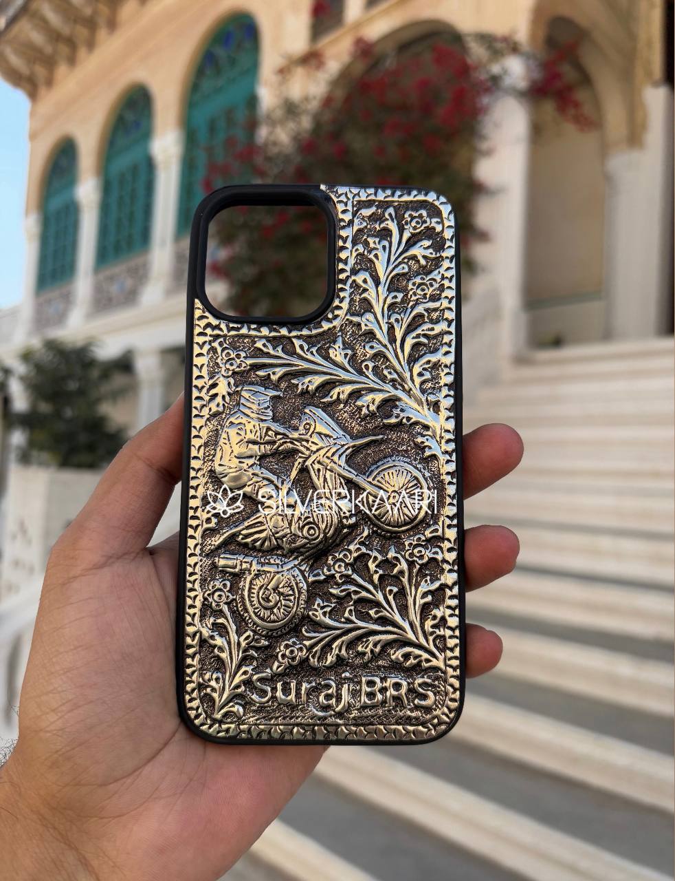 Silver Bike Edition Mobile Cover - Crafted for Riders, Inspired by Freedom