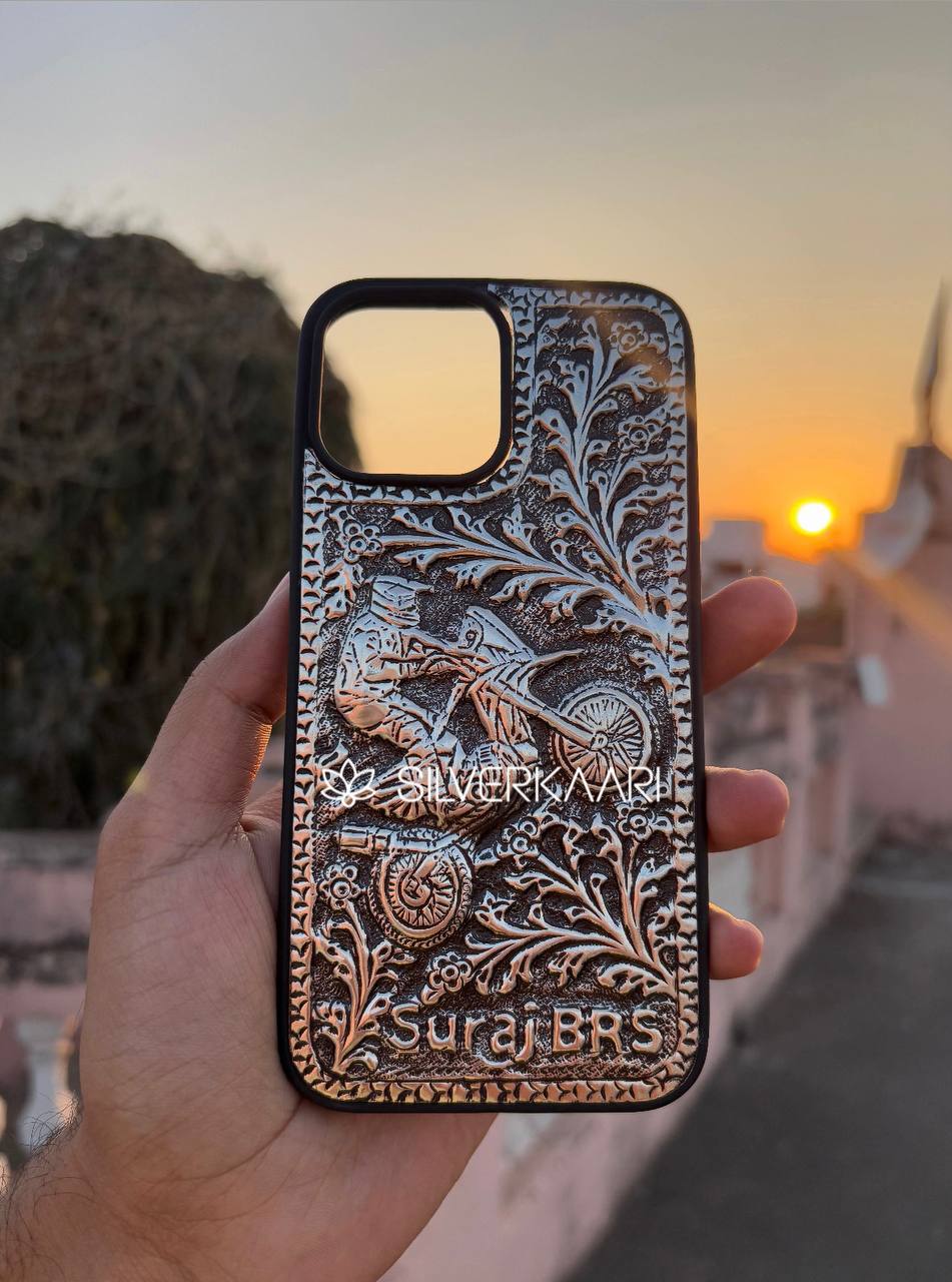 Silver Bike Edition Mobile Cover - Crafted for Riders, Inspired by Freedom