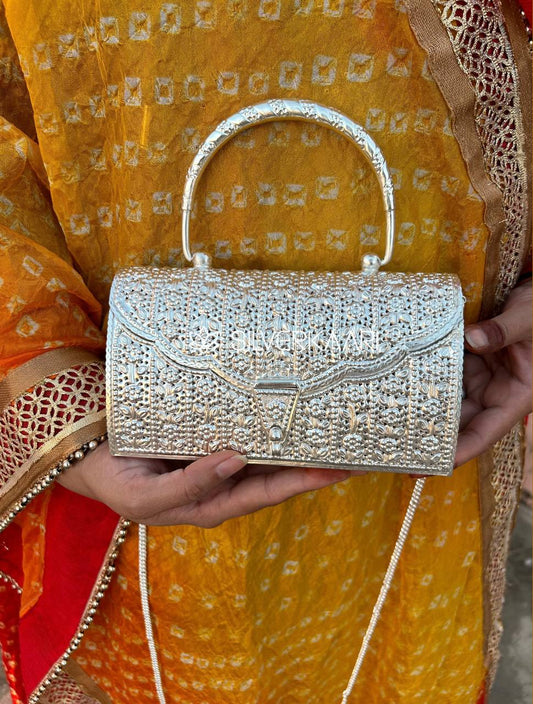 Silver Handcrafted Handbag