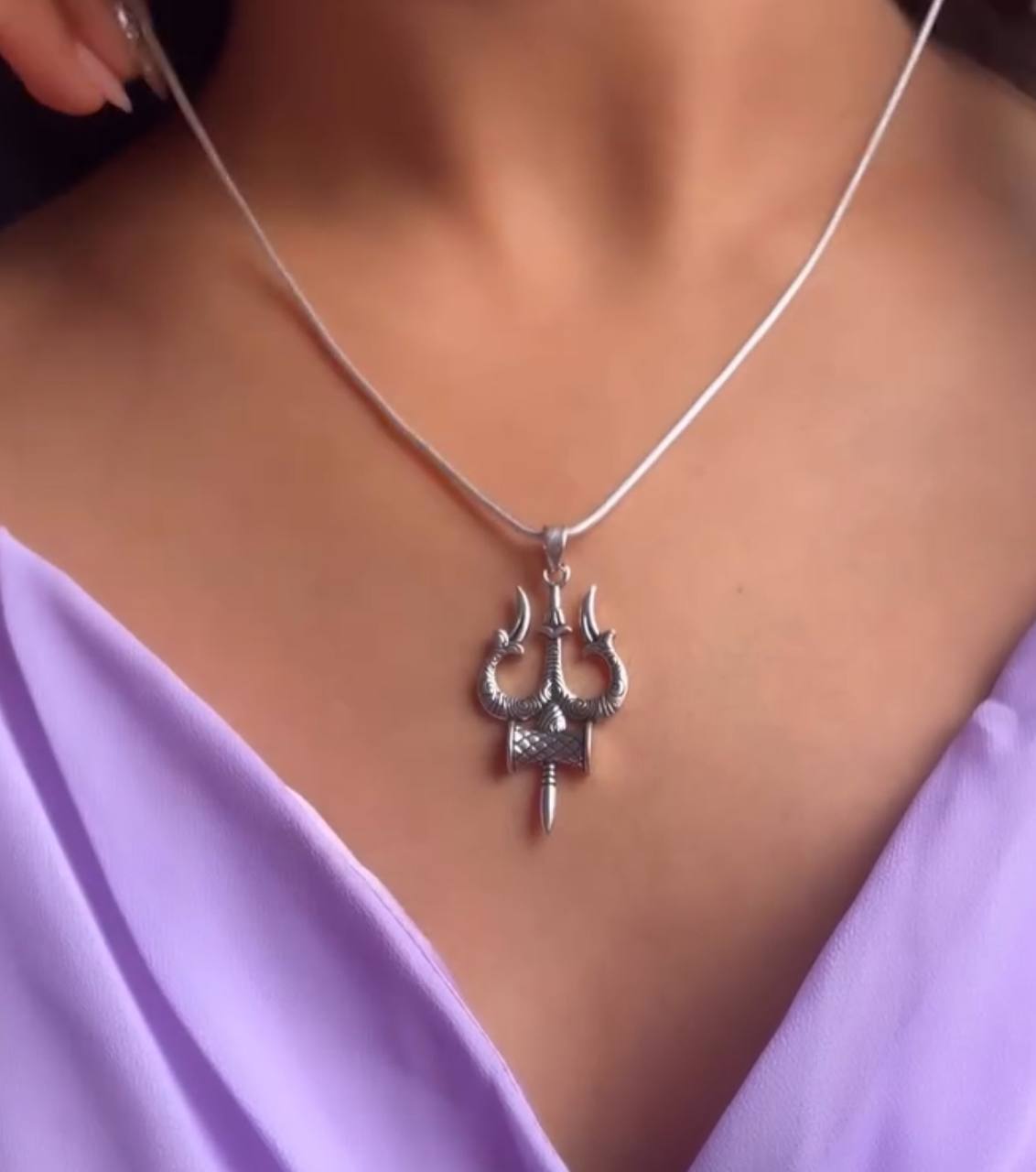 Mahadev Silver Pendant