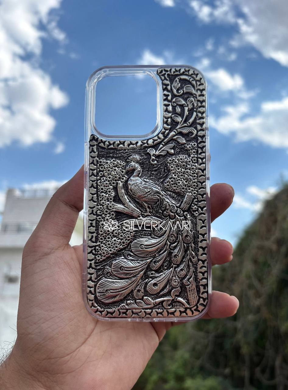 Royal Peacock Silver Case