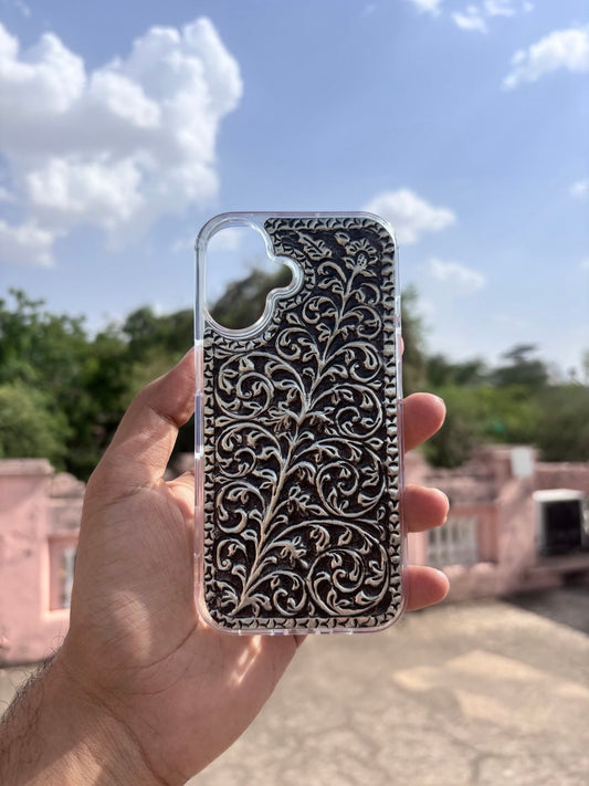 Pure Silver Leaf Pattern Case