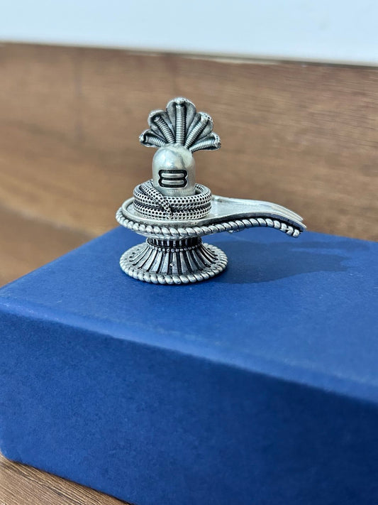 Silver Shivling Idol
