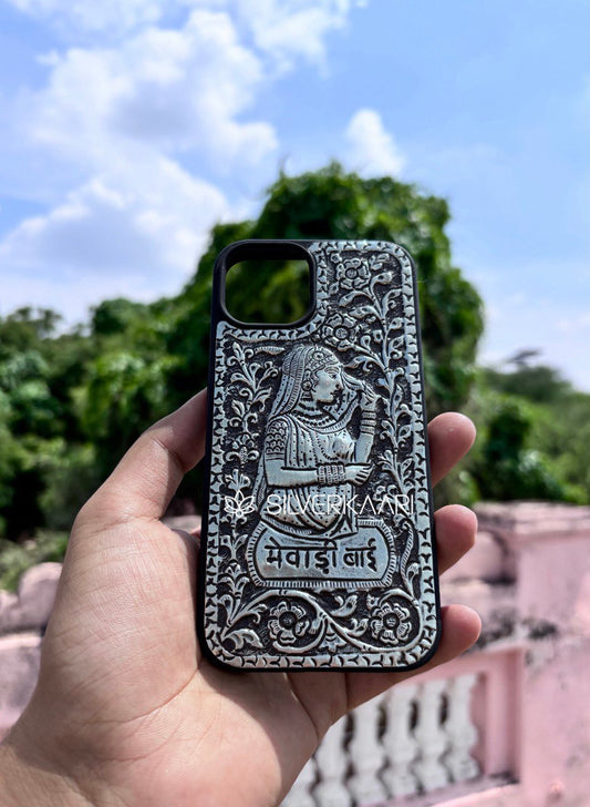 Mewari Bai Silver Mobile Cover