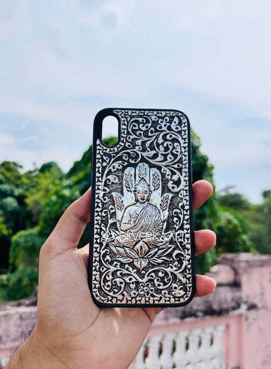 Buddha Silver Mobile Cover