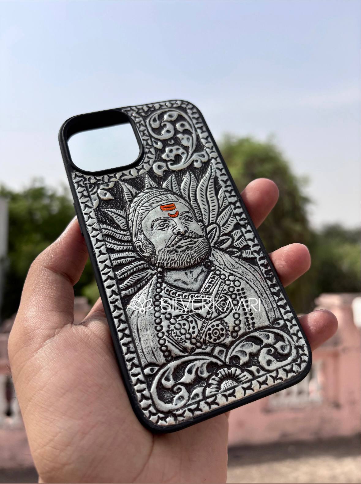 Shivaji Maharaj 92.5 Silver Mobile Cover