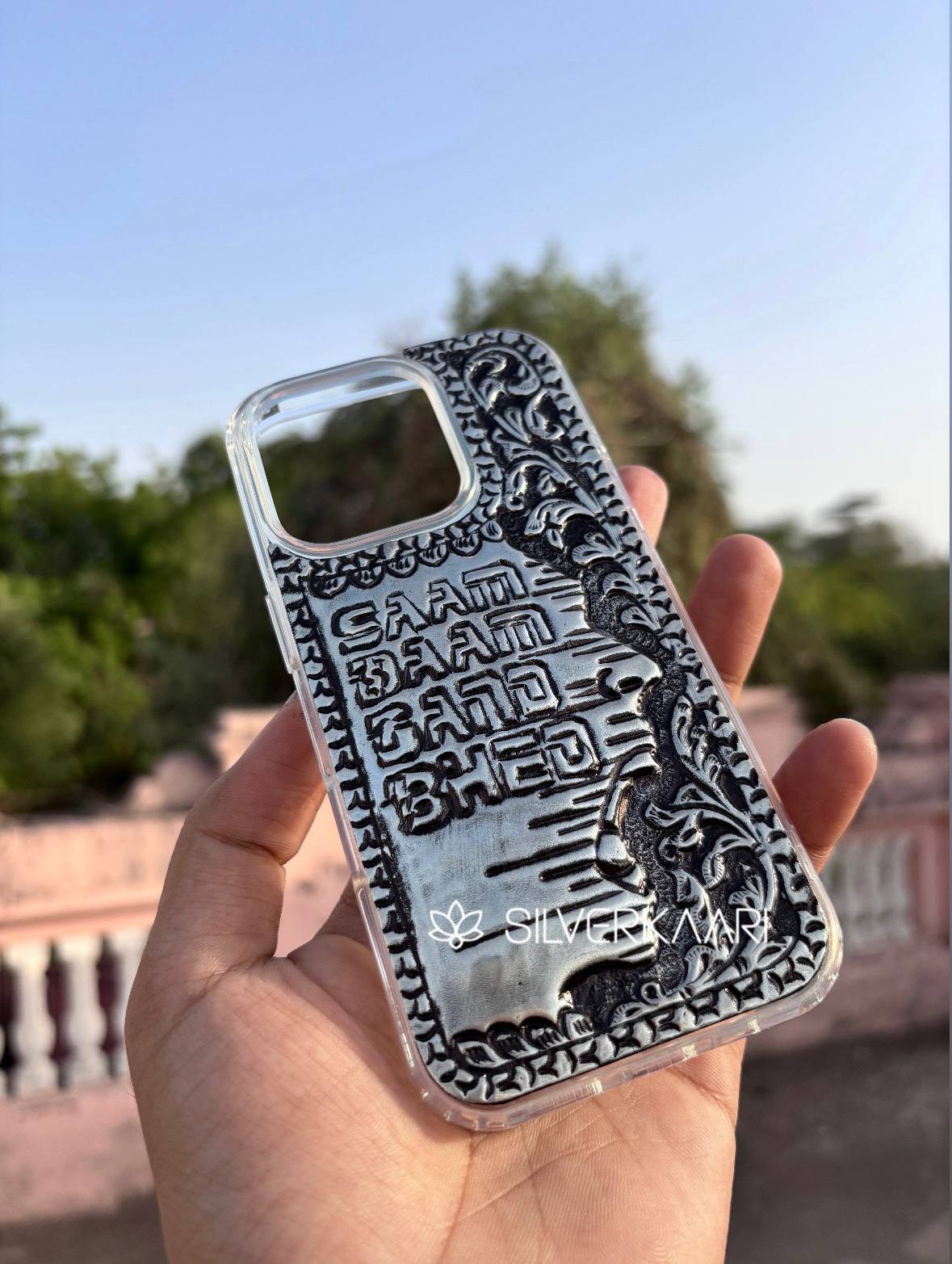 Saam Daam Dand Bhed – 92.5 Sterling Silver Mobile Case
