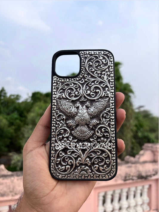Gandaberunda Silver Mobile Cover