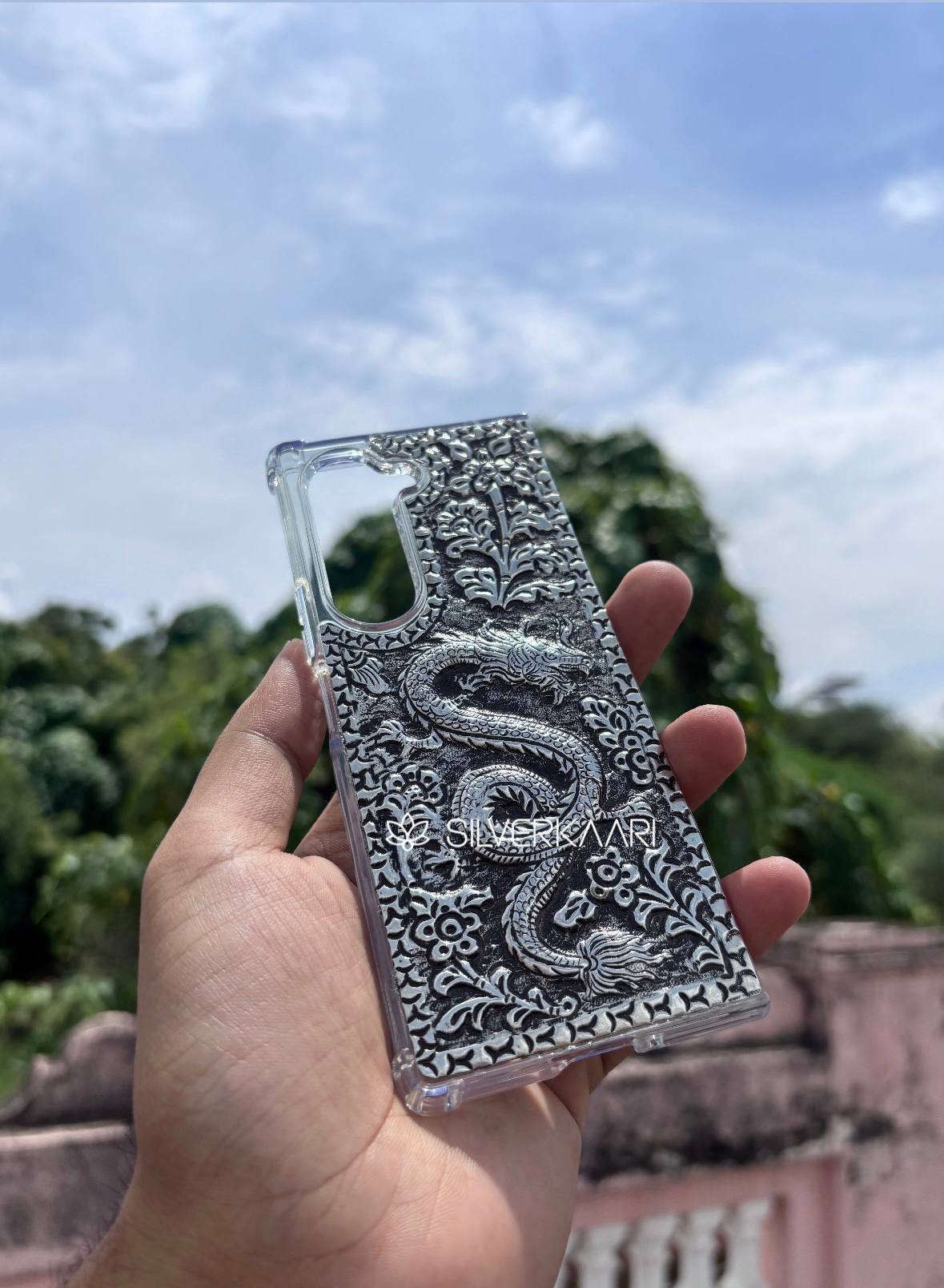 Dragon Silver Mobile Cover