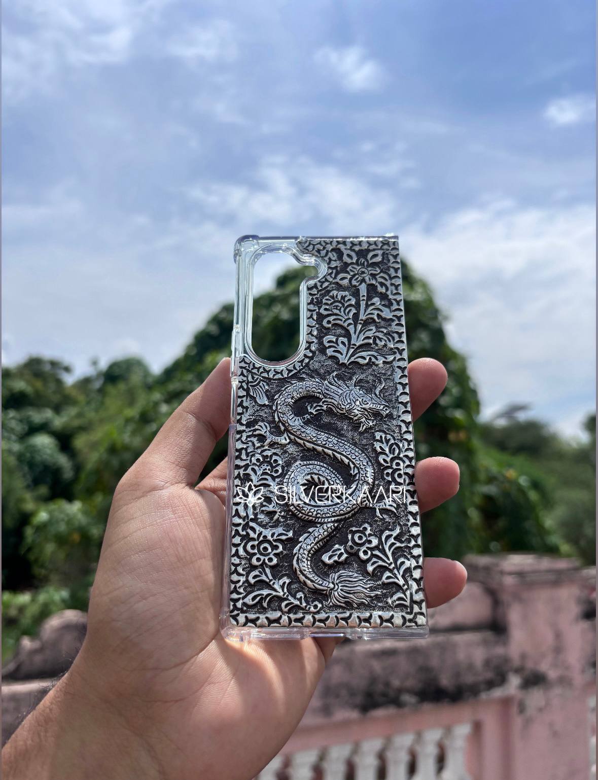 Dragon Silver Mobile Cover