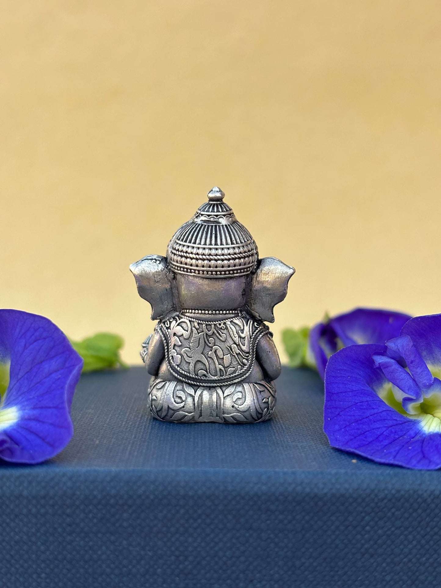 Baby Ganesh 3D Idol in Pure Silver